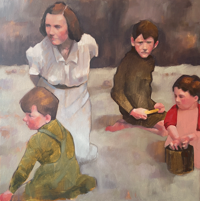 Present Tense - painting by Amy Dury